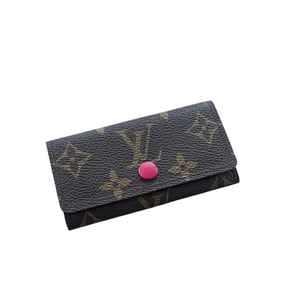 Louis Vuitton Black and Pink Women's Key Wallet - Picture 1 of 6